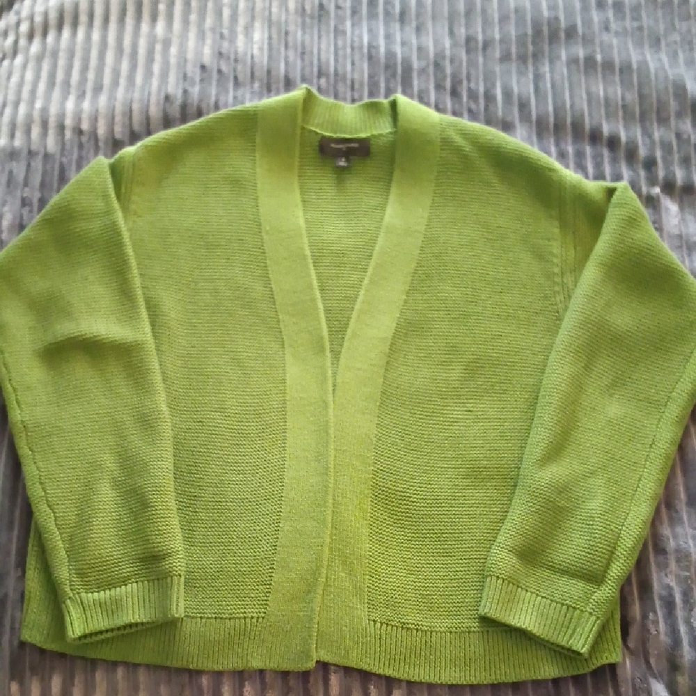 Banana Republic Vibrant Green Cardigan Sweater
